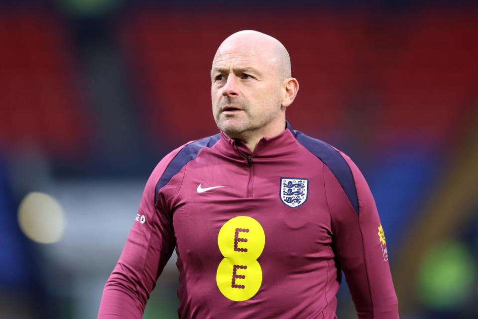 Chance to impress: Lee Carsley is in interim charge of England (The FA via Getty Images)