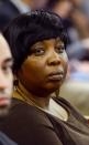 Ursula Ward, Odin Lloyds mother sits during football player Aaron Hernandez's murder trial at Bristol County Superior Court in Fall River, Massachusetts February 11, 2015. REUTERS/Ted Fitzgerald/Pool (UNITED STATES - Tags: CRIME LAW SPORT FOOTBALL)