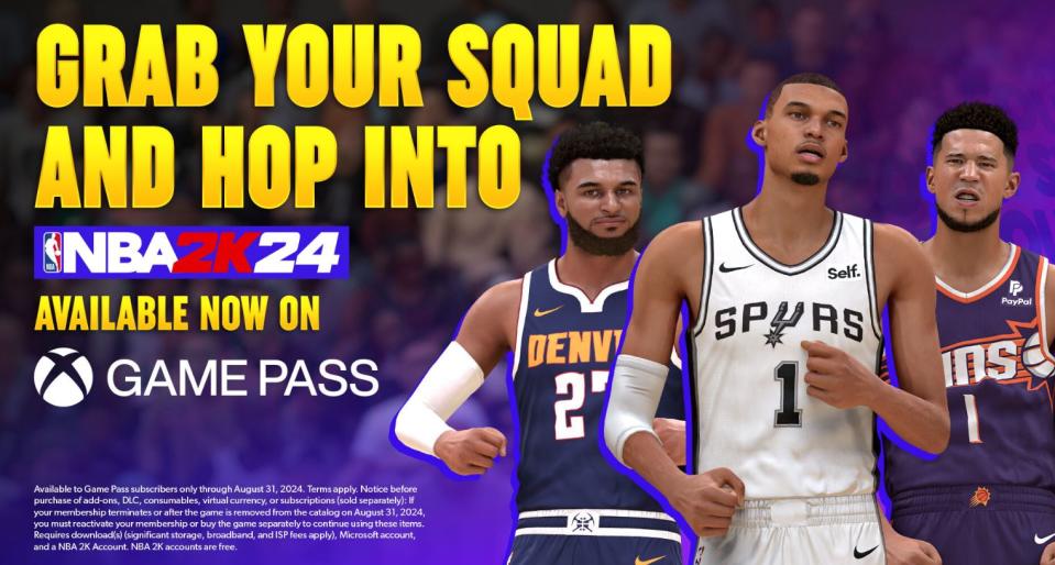 NBA 2K24 dejará Xbox Game Pass el 31 de agosto de 2024