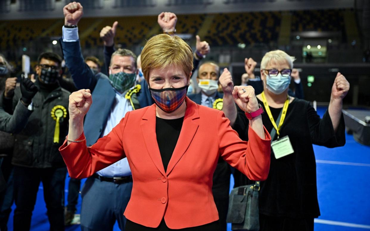 Nicola Sturgeon's party are heading for a big win – but possibly not the majority she hoped for - REUTERS