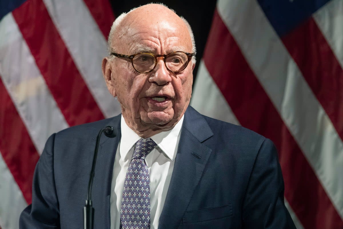 Rupert Murdoch is still facing  a deluge of litigation cases over Fox News’ 2020 election lies (Associated Press)