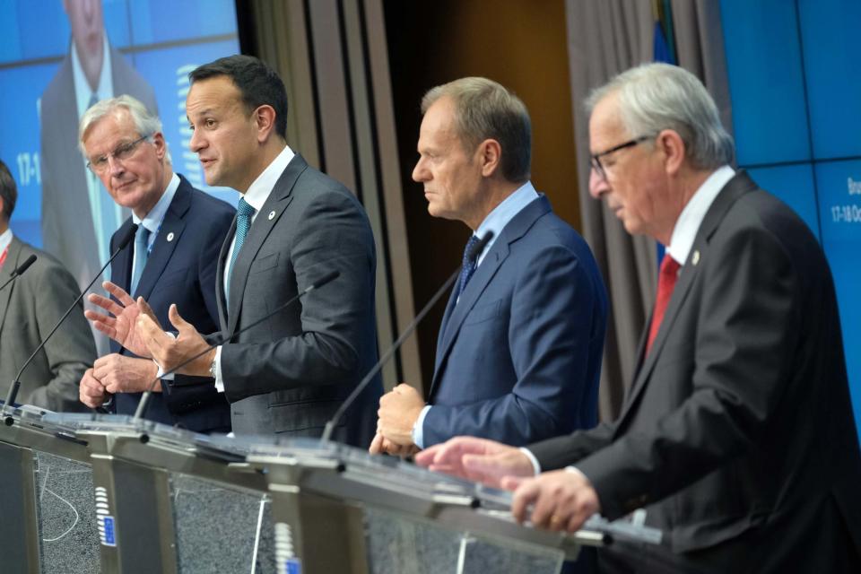 Michel Barnier, Leo Varadkar, Donald Tusk and Jean-Claude Juncker (Getty Images)