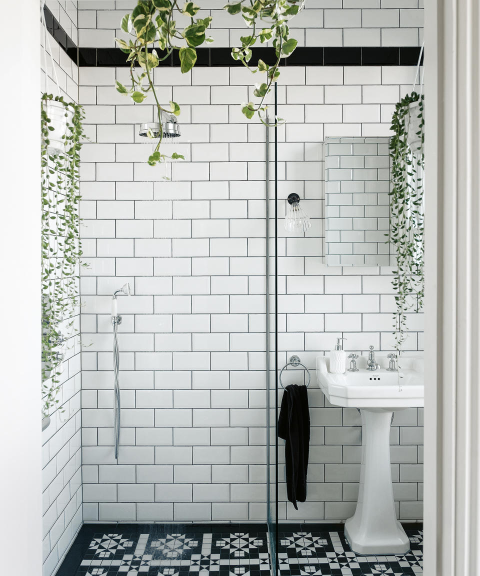 Subway tiles are made for monochrome looks