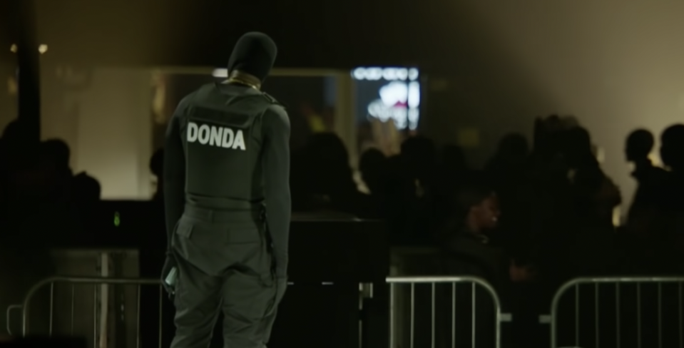 Kanye West at second Donda listening party (Apple Music)