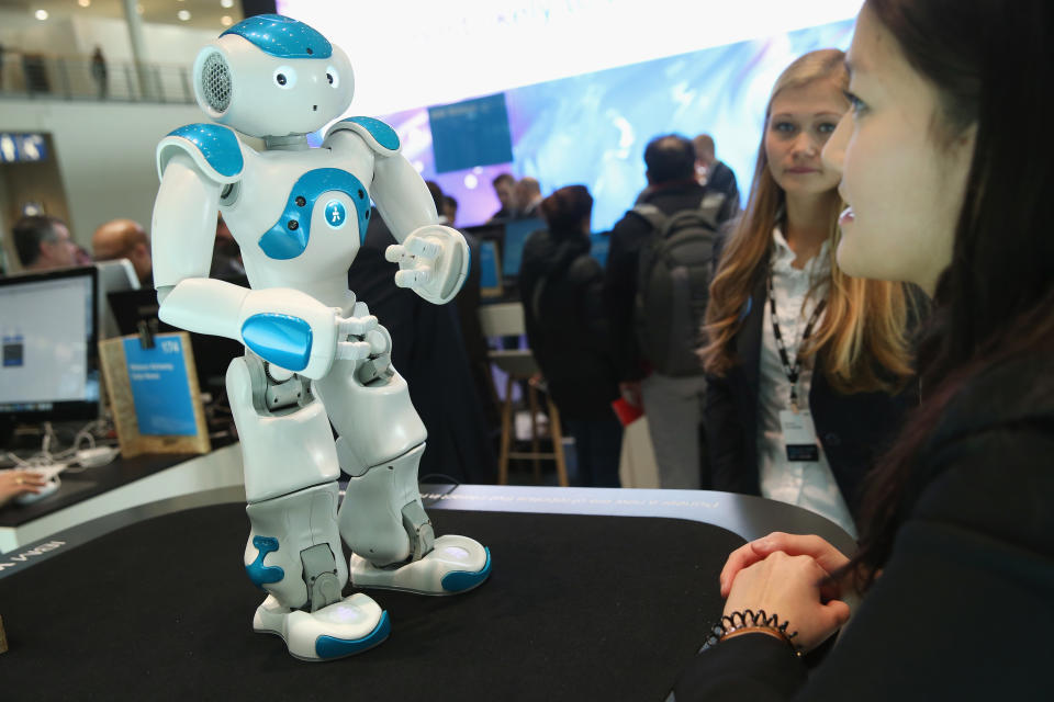 <p>The US computer giant has been investing heavily in artificial intelligence and its Watson AI service, characterised by a cute robot, is developing everything from diagnosing diseases to crafting movie trailers. Value $47bn (-11%). (Sean Gallup/Getty Images) </p>