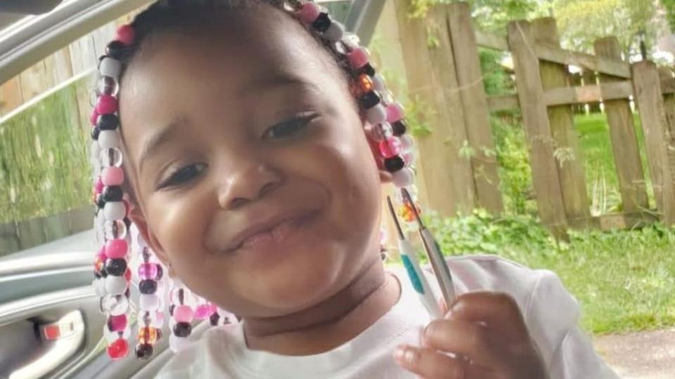 Two-year-old Kaylee Thomas (above) was found unresponsive at the unlicensed-daycare home of Jessica Cherry, who was charged for second-degree murder this week in connection to the toddler’s September death. (Facebook)
