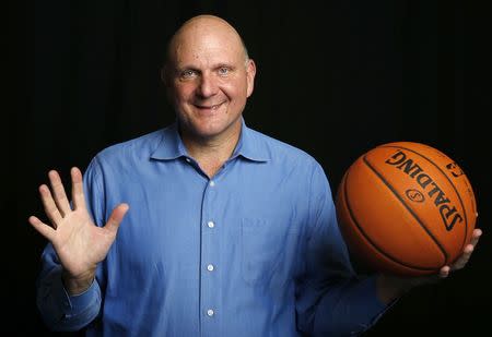 Los Angeles Clippers owner Steve Ballmer poses for a portrait in Culver City, Los Angeles, California September 24, 2014. REUTERS/Lucy Nicholson