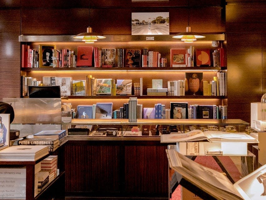 La Librairie des Arts, a contemporary art bookstore housed within Le Royal Monceau.