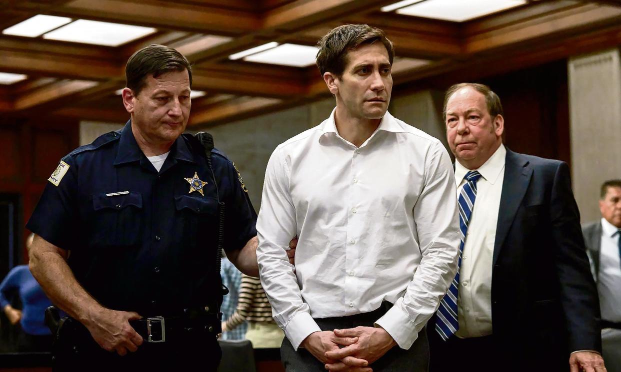 <span>It wasn’t me … Jake Gyllenhaal in Presumed Innocent.</span><span>Photograph: Michael Becker/Apple</span>