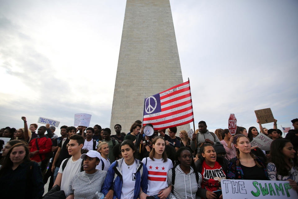 Tens of thousands protest Trump’s election victory