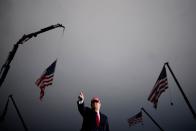 U.S. President Donald Trump's campaign rally at Muskegon County Airport in Muskegon