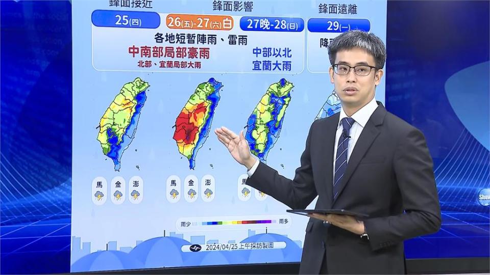 鋒面報到降雨熱區在這裡　雨下到「這一天」下週又有鋒面來