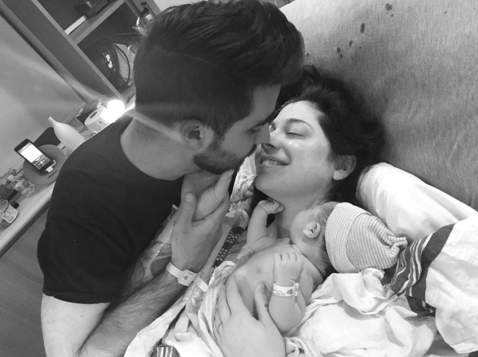 <p>Newlyweds Christina Perri and Paul Costabile welcomed their first child, a daughter named Carmella Stanley Costabile, on Jan. 17, the new dad shared on Instagram. “The greatest gift we’ve ever known !!!” he captioned a touching <a rel="nofollow noopener" href="https://www.instagram.com/p/BeEAoE5HkU3/" target="_blank" data-ylk="slk:black-and-white photo;elm:context_link;itc:0;sec:content-canvas" class="link ">black-and-white photo</a> of the new family of three. “Welcome to the world Carmella Stanley Costabile born today. Mom and our little principessa are doing great. Dad can’t stop crying!”</p>