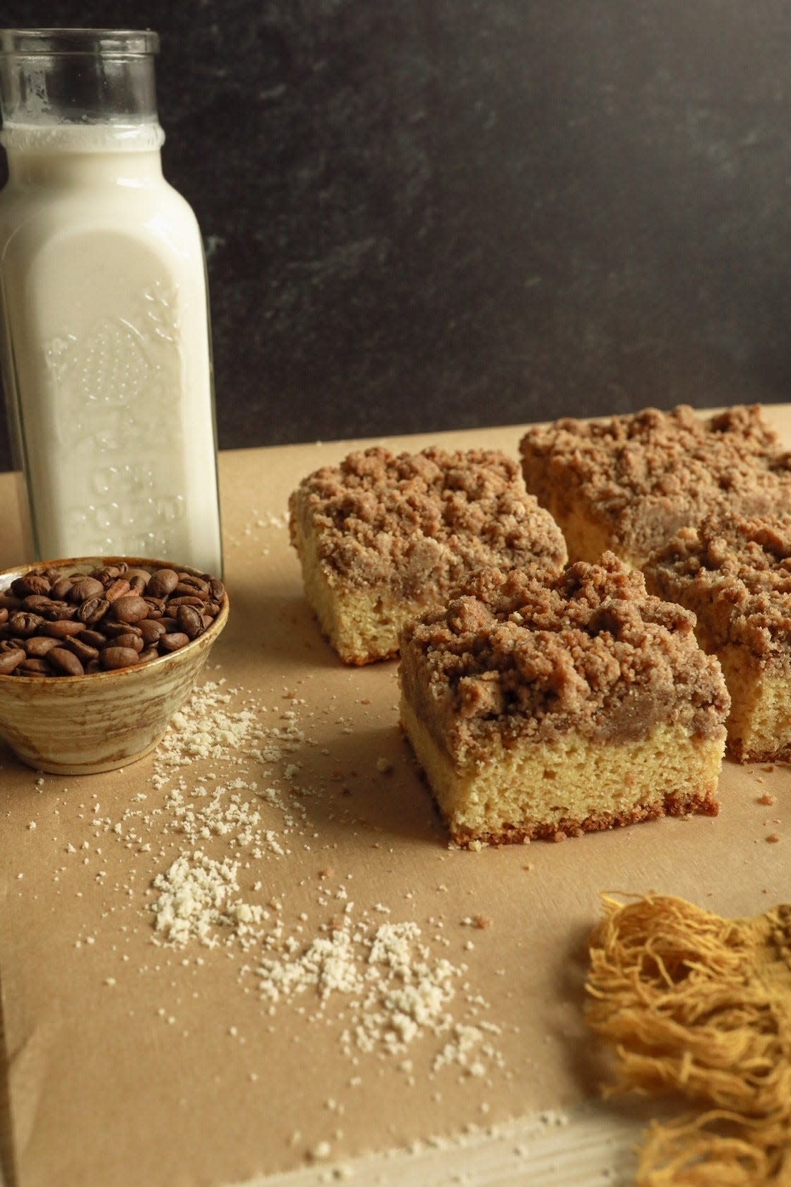 Crumb cake will be one of the pastries offered all day at Flour.