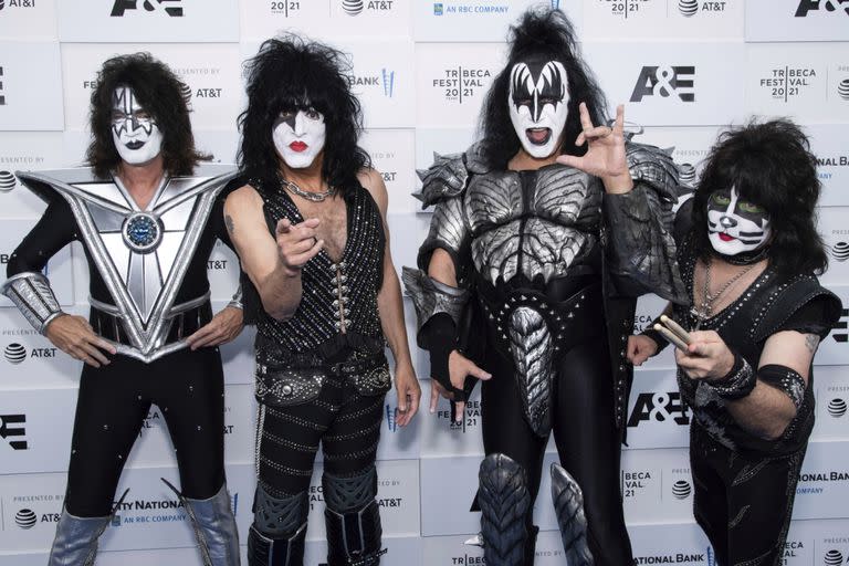 Kiss en su formación actual: Tommy Thayer, Gene Simmons, Paul Stanley y Eric Singer