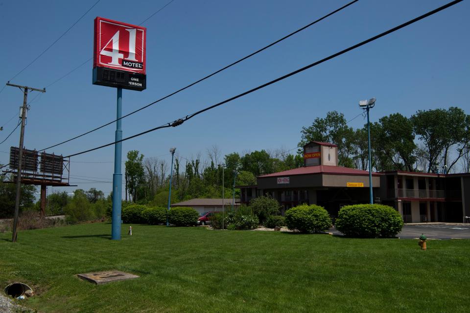 Motel 41 off Hwy 41 in Evansville, Ind., was where Alabama fugitives Casey White and Vicky White were reportedly staying before being captured by local law enforcement Monday evening, May 9, 2022. 