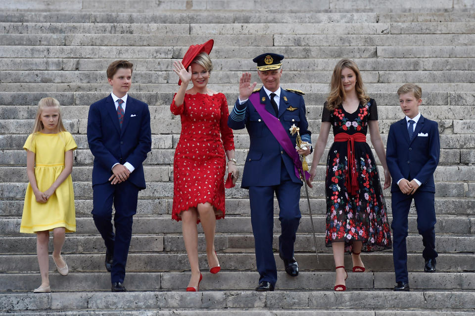 <p>Matilde de Bélgica tuvo a su primera hija, Elisabeth, con 28. Después vinieron Gabriel, Emmanuel y Eleonore, esta última cuando la esposa del rey Felipe ya tenía 35 años. (Foto: Eric Vidal / Reuters). </p>