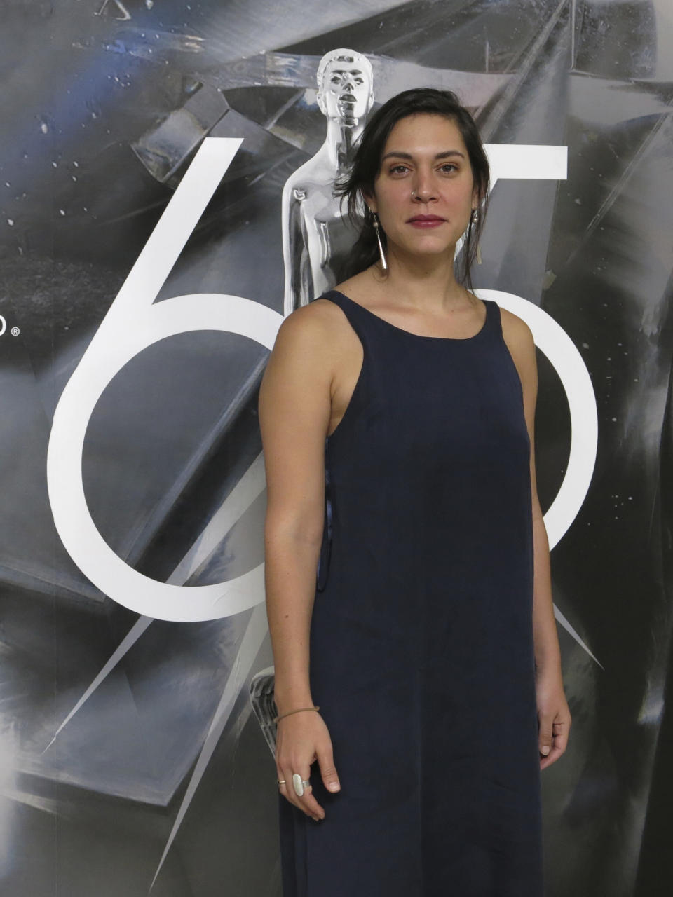 La directora Liora Spilk, del documental "Pedro", posa a su llegada al almuerzo de nominados de la 65a edición del Premio de Ariel de la Academia Mexicana de Artes y Ciencias Cinematográficas, en la Ciudad de México, el jueves 3 de agosto de 2023. (Foto AP/Berenice Bautista)