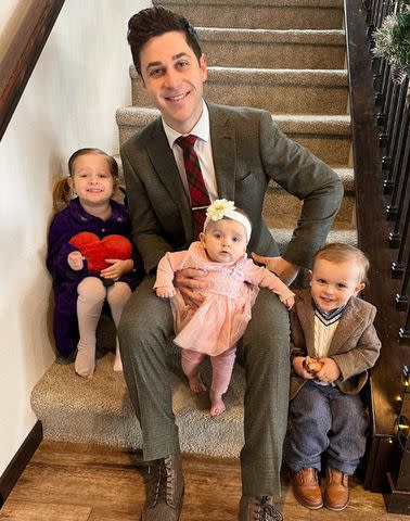 <p>David Henrie/Instagram</p> David Henrie and his three kids