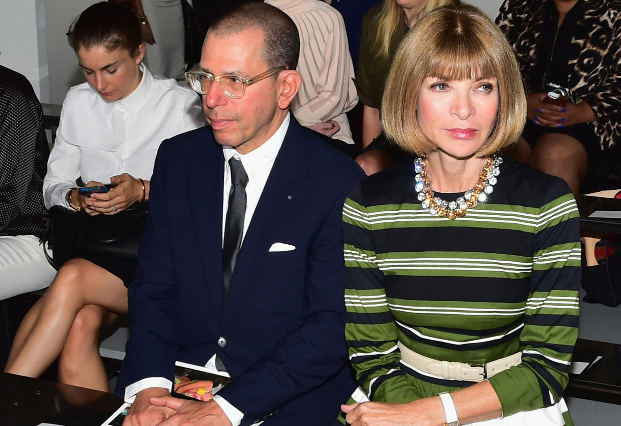 Condé-Nast-Geschäftsführer Jonathan Newhouse und US-„Vogue“-Chefredakteurin Anna Wintour erwarten von ihren Mitarbeitern vorzeigbares Benehmen. (Bild: Getty Images)