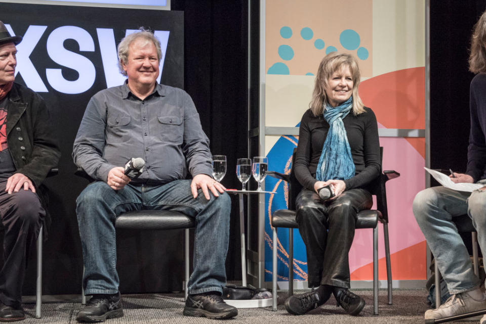 Tina and Chris on a SXSW panel