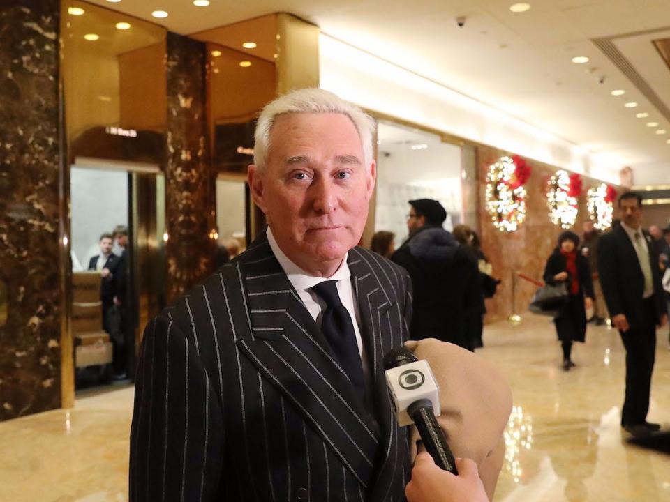 Roger Stone in Trump Tower