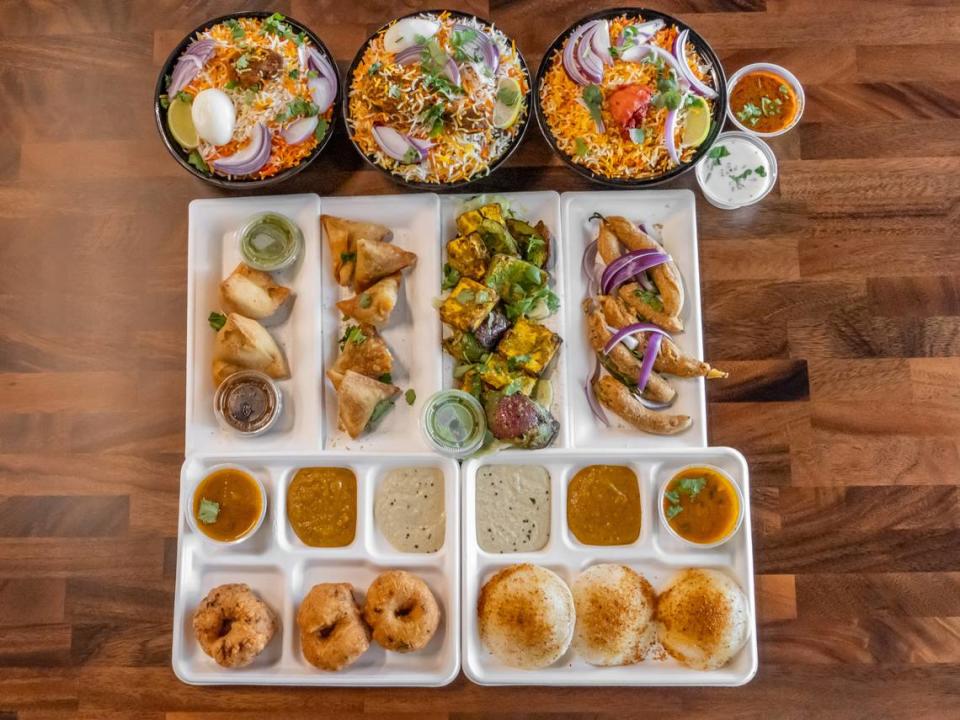 Hyderabada House specializes in South Indian food including biryani rice dishes and signature dishes such as Nawabi Goat Curry and Chicken Nawabi Murgh.