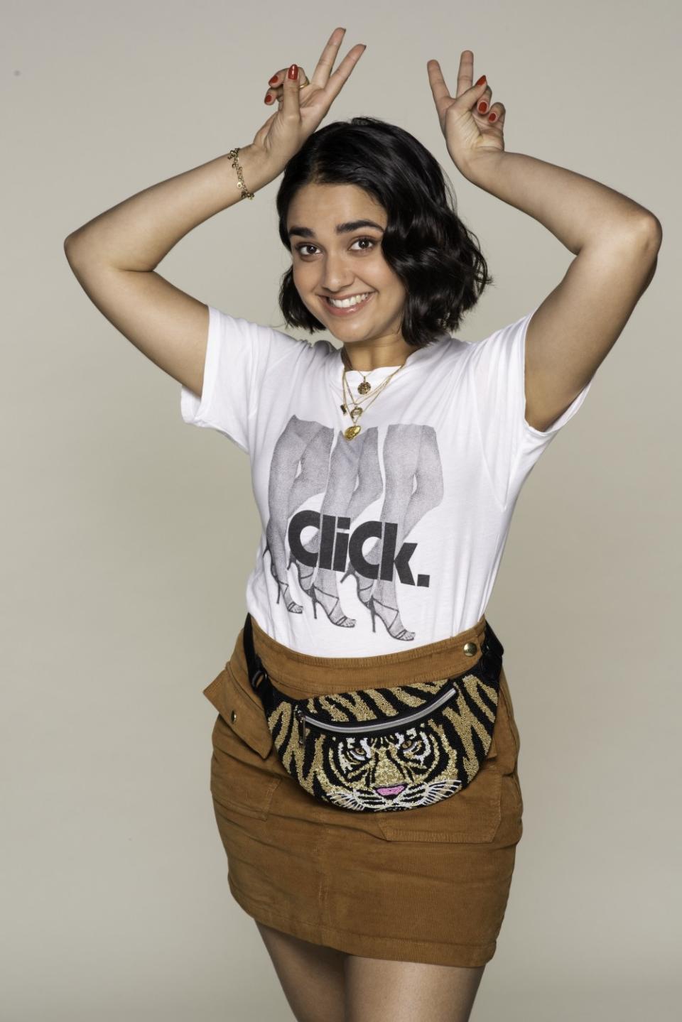 Geraldine Viswanathan as Lucy in "The Broken Hearts Gallery"