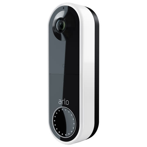 Arlo Essential Wire-Free Wi-Fi Video Doorbell. Image via Best Buy Canada.