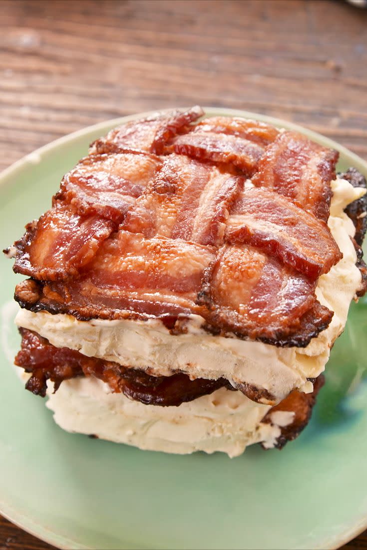 Bacon Weave Ice Cream Sandwiches