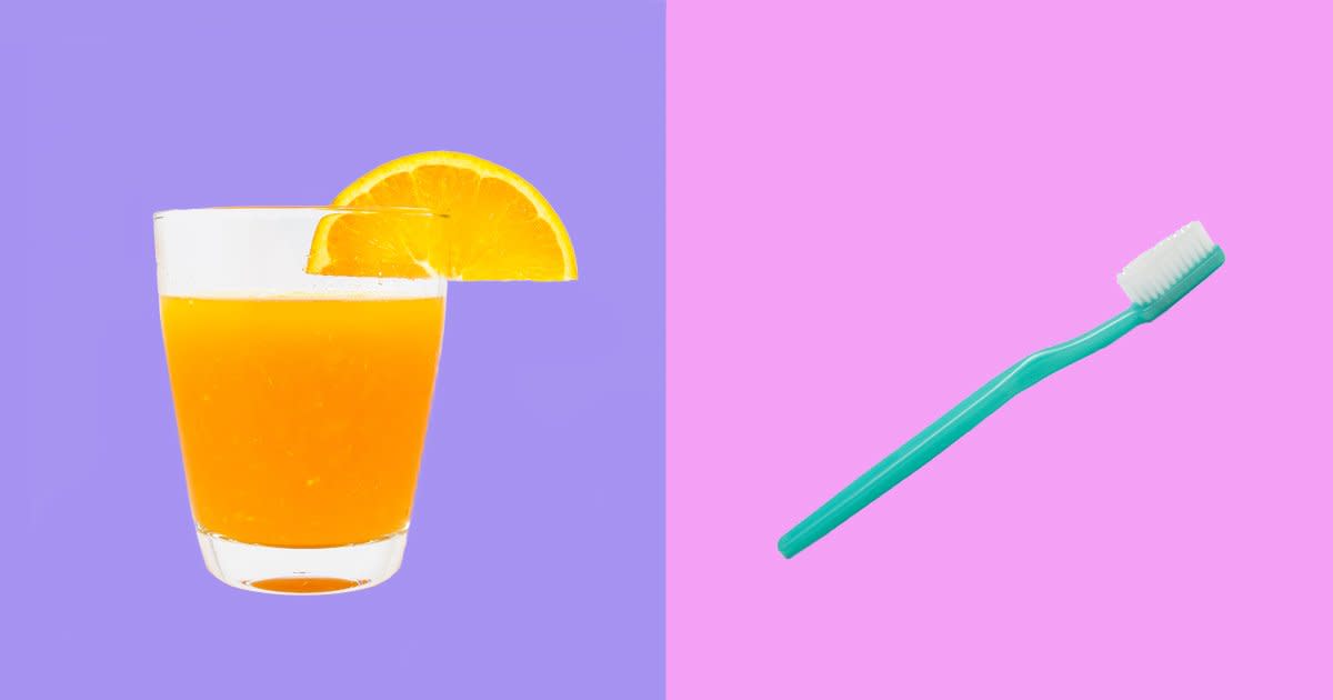 Why Orange Juice Tastes Awful After Brushing Your Teeth