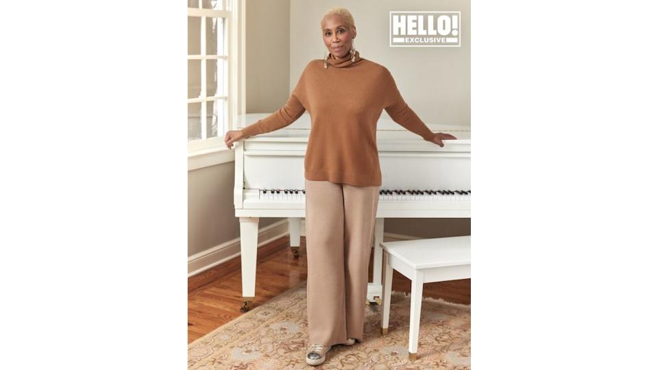 Trisha Goddard poses for HELLO! shoot