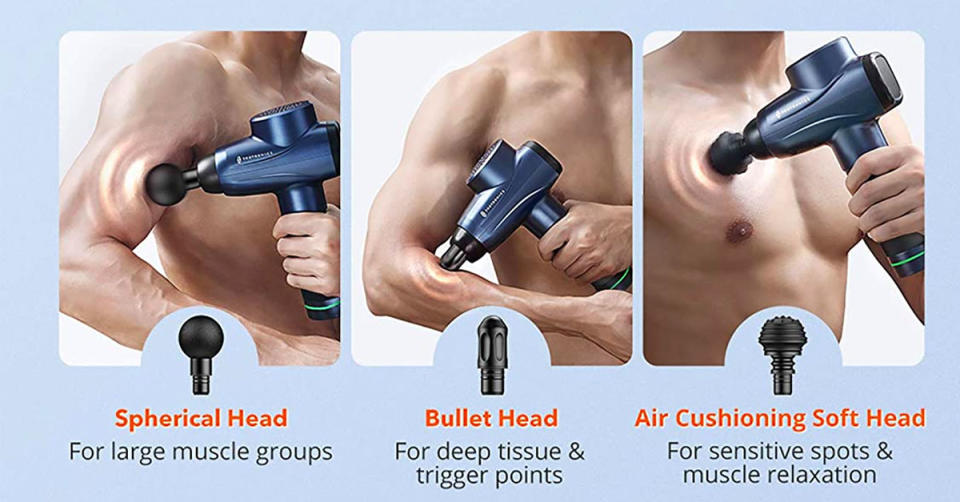 TaoTronics Deep Tissue Massage Gun (Photo: Amazon)