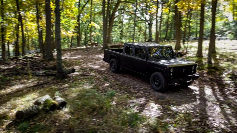 Bollinger Motors B2 driving outdoors