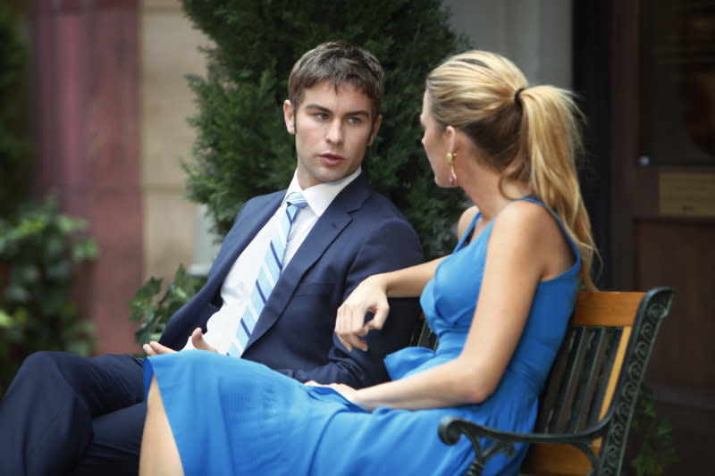 Pictured (L-R): Chace Crawford as Nate Archibald and Blake Lively as Serena Van Der Woodsen.