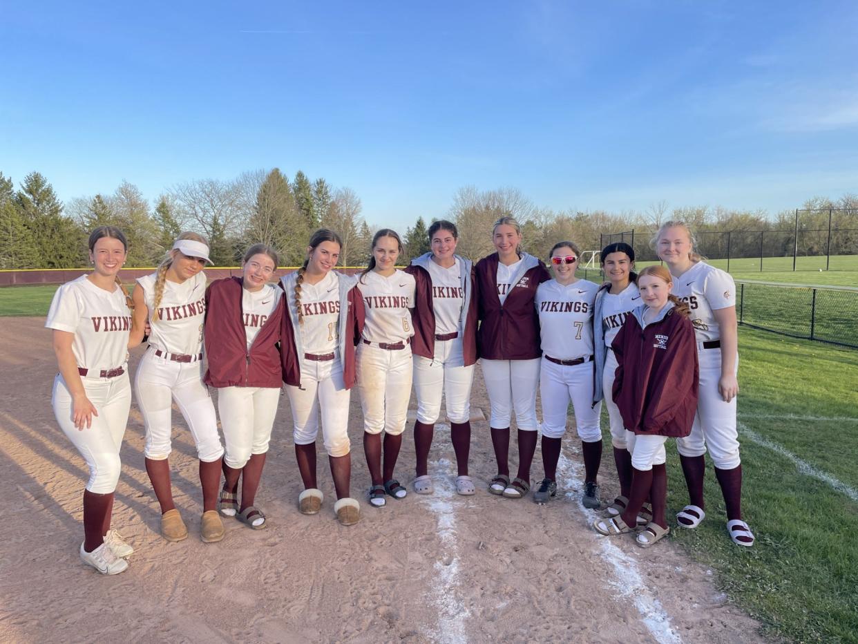 Pittsford Mendon improved to 10-0 after a 1-0 win over Penfield on Friday, April 26, 2024 at Thornell Farm Park.