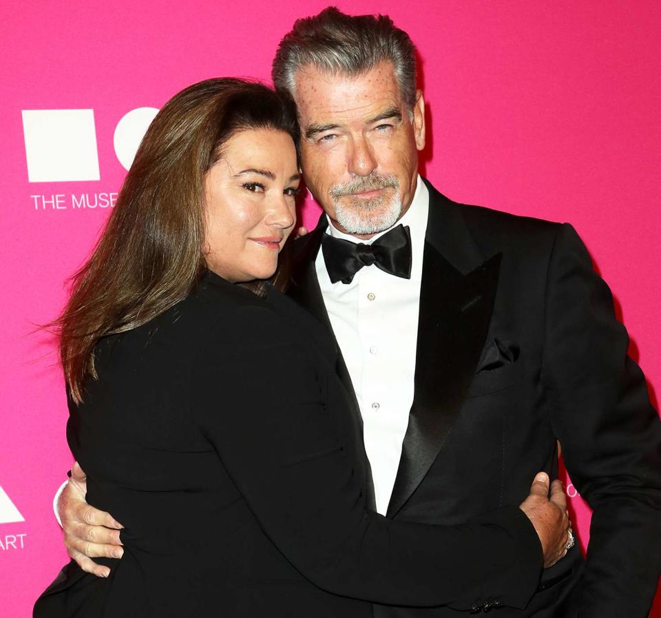 Keely Shaye Smith (L) and actor Pierce Brosnan attend the 2017 MOCA Gala at The Geffen Contemporary at MOCA on April 29, 2017 in Los Angeles, California.