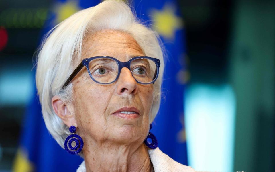 Christine Lagarde, présidente de la Banque centrale européenne (BCE) - KENZO TRIBOUILLARD/AFP via Getty Images