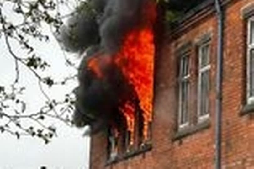 Fire crews at the scene of St Paul's School fire In Balsall Heath. -Credit:@Lukeyliam