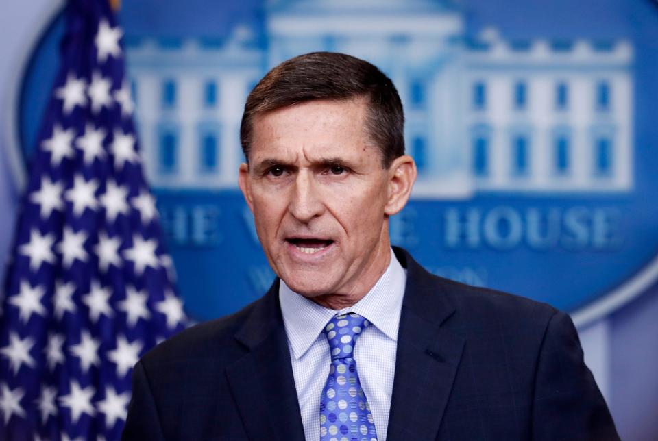 Former National Security Adviser Michael Flynn on Feb. 1, 2017, in Washington, D.C.