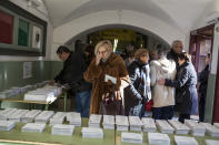 <p>Qualified voters cast a ballot for the Catalan regional election at an elementary school in Barcelona, Spain, Dec. 21, 2017. (Photograph by Jose Colon / MeMo for Yahoo News) </p>