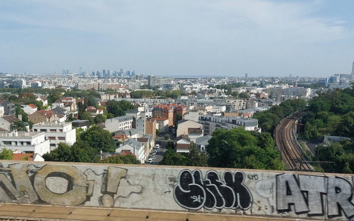 Gareth's view en route to the Velodrome