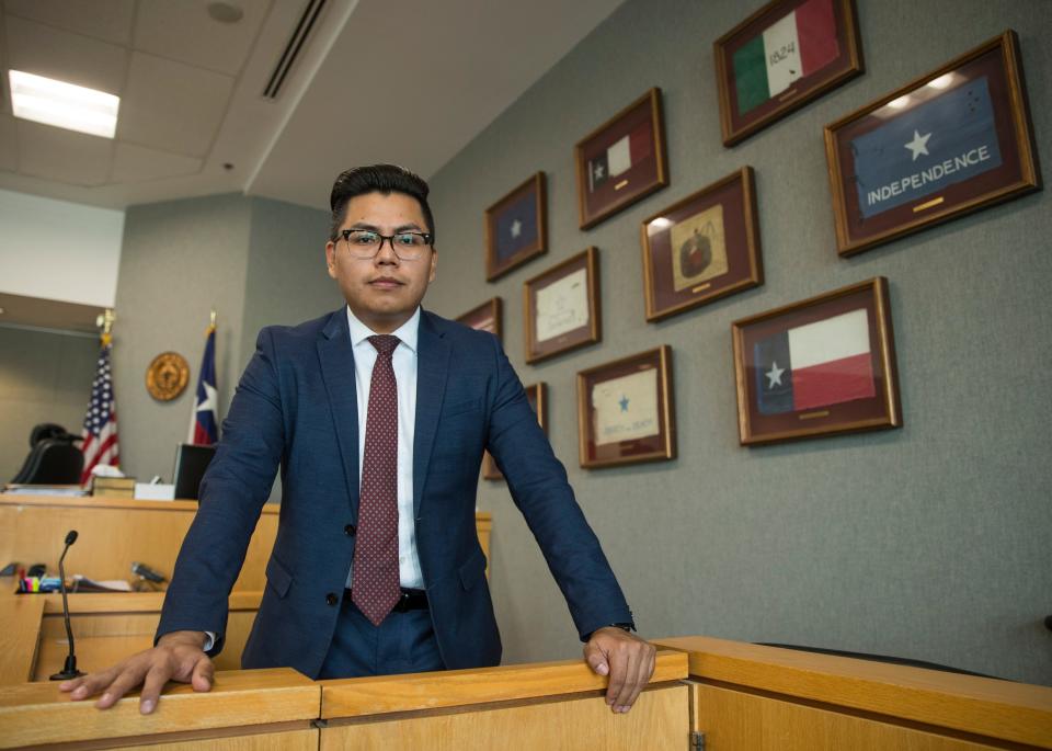 Pedro Villalobos, 28, a Travis County prosecuting attorney at the Blackwell-Thurman Criminal Justice Center in Austin, Texas, is among the DACA recipients awaiting a decision from the Supreme Court.