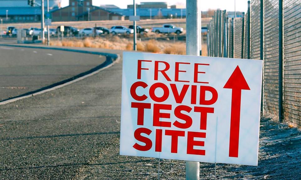 At the free drive-thru testing site for COVID-19 by Columbia Basin College in Pasco, the percentage of positive test results has dropped to 26%.