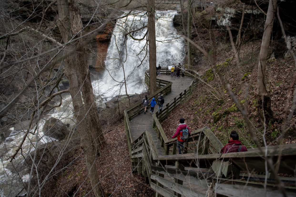 Visitors coming to Northeast Ohio for the eclipse are also checking out Greater Akron's other treasures, including Brandywine Falls at the Cuyahoga Valley National Park.
