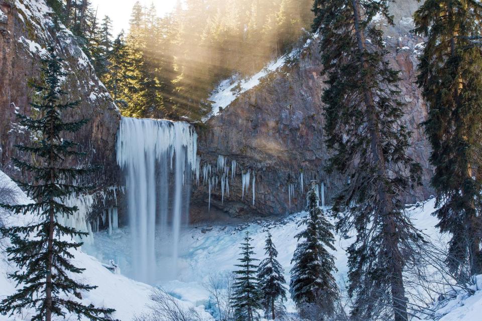 Jordan Hackworth's photo of Tamanawas Falls, located on Mount Hood, was named the best picture of the 2012-13 winter season in the Statesman Journal's Winter Waterfall Hunting photography contest. The picture was taken Jan. 12, 2013. It should see some snow with the current storm.