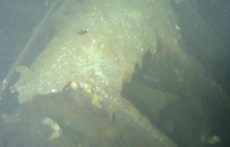 The Naval History and Heritage Command’s underwater archaeology branch has confirmed a shipwreck off the coast of Japan as the USS Albacore, a submarine lost Nov. 7, 1944. This screenshot was captured from a video taken by Dr. Tamaki Ura of the University of Tokyo.