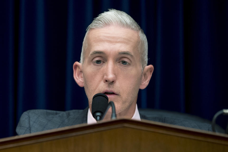 Chairman Trey Gowdy, R-S.C., speaks at a House Oversight and Government Reform Committee hearing on the 2020 Census on Capitol Hill in Washington on Tuesday. (Photo: Andrew Harnik/AP)