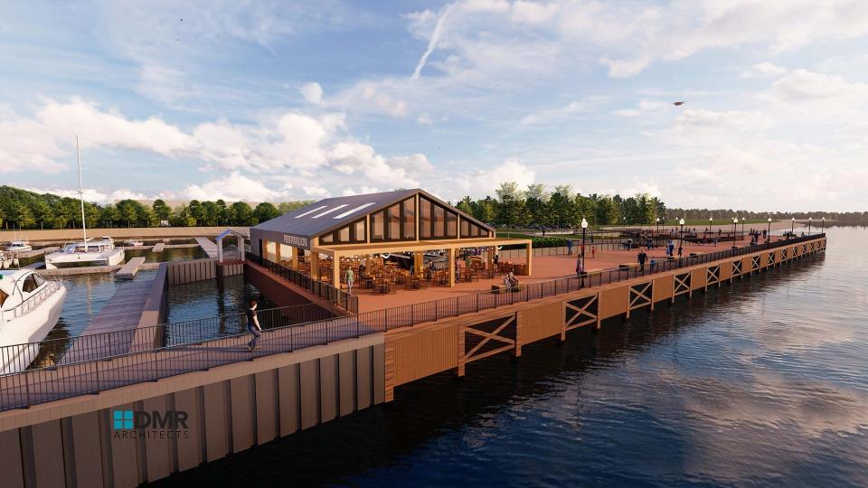 Carteret will receive bids later this month for a seasonal restaurant pavilion at Waterfront Park.
