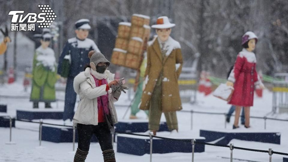 近日韓國首都地區氣溫都降至零下，昨日還發布大雪警報。（圖／達志影像美聯社）